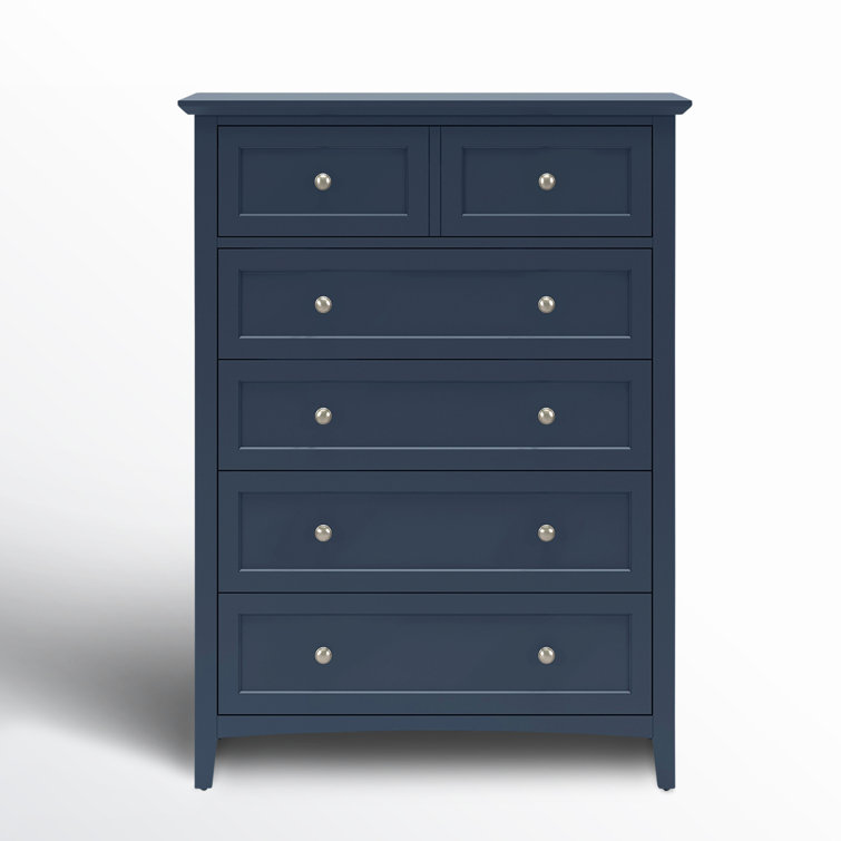 Renee 5 Drawer Dresser Color Blue